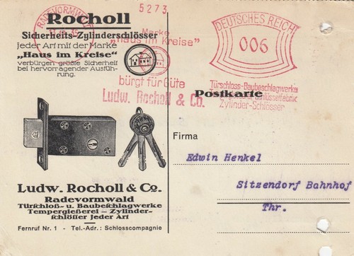 Radevormwald postkarte 1935 - radevormwald,,