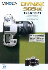Propsekt MINOLTA DYNAX 505si SUPER Broschüre Objektive Makro WW Tele AF (Y5700