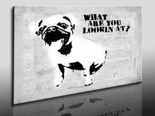Fotoleinwand24 Bild auf Leinwand Banksy art Kunstdrucke Wandbilder Poster N-24 