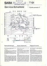 Saba Original Service Manual hier: Plan für HiFi-Tonbandgerät TG 464 automatic H