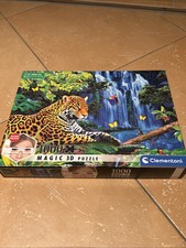 Magic 3D Puzzle 1000 Teile Dschungel Jaguar Leopard Clementoni