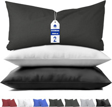 Kissenbezug 40 X 60 (2Er-Set), Anthrazit, Kopfkissenbezug 40X60 Cm Aus 100% Mikr