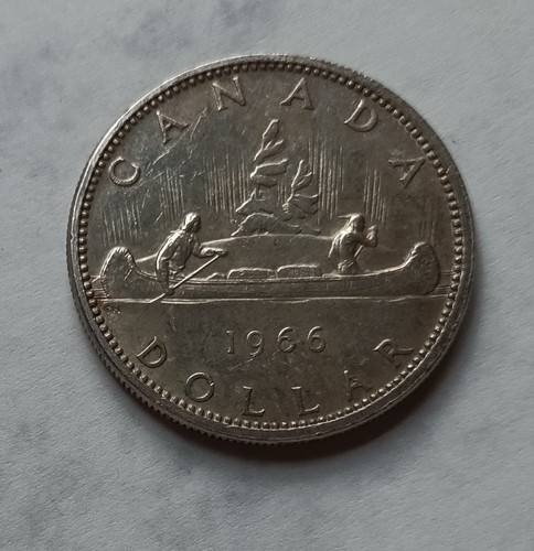 Kanadischer silberdollar 1966 - silberdollar,