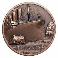 TITANIC SCHIFF - KUPFER MÜNZE - KUPFERBARREN - ULTRA RELIEF - SEHR SELTEN