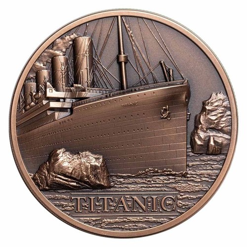 Titanic schiff kupfer münze - -,