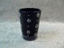 Gmundner Keramik Dirndl blauer Trinkbecher Milchbecher Saftbecher