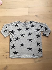 ONLY Damen Oversize Pullover Shirt onlELCOS 4/5 AOP TOP JRS NOOS Sterne Gr. M