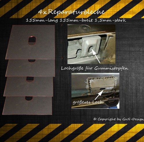 Hebebühnenaufnahme passend - 4x,