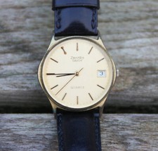 Armbanduhr ZENTRA savoy Quartz Datum wristwatch Sekundenzeiger