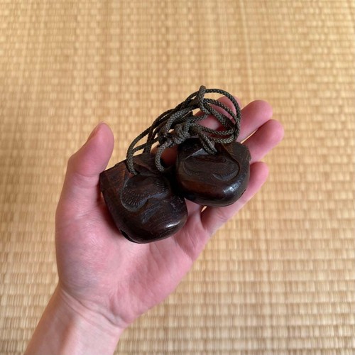 Netsuke ein paar mokugyo - netsuke,