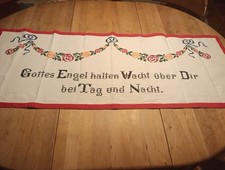 Antik Wandschoner Ziertuch