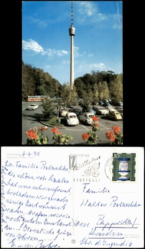 Stuttgart fernsehturm auto - fernsehturm,,