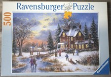 Ravensburger Puzzle  500 Teile   Winterspaziergang  *****RARITÄT*****