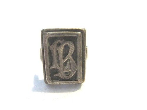 Antiker siegelring silber mit - antiker,