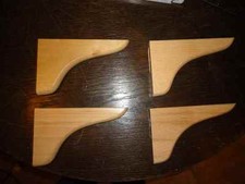 4  Konsolen Regalhalter Buche