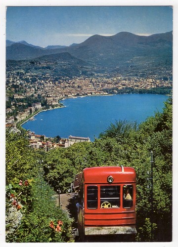 Eisenbahn schweiz lugano - ak,