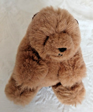 The Manhattan Toy Company kleiner brauner Hamster Teddybär Stofftier sitzend 5 Zoll