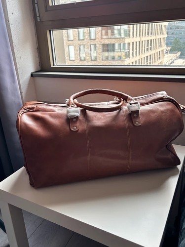 Stalwart leather leder duffel - leather,