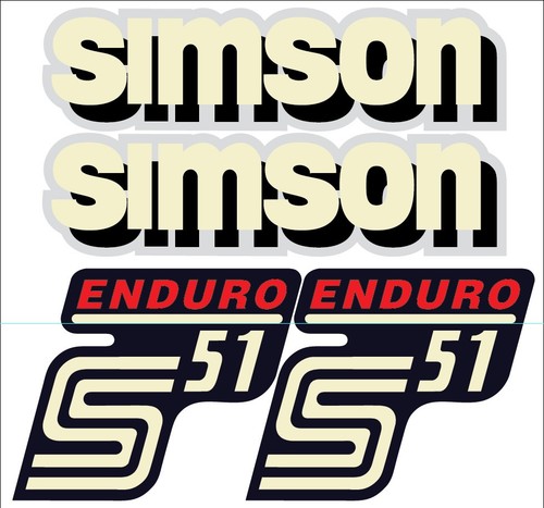 Simson s51 enduro - simson, aufkleber