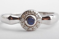 Saphir Brillant Diamant Ring