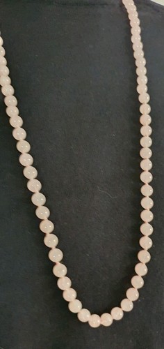 Rosenquarz perlenkette kette - rosenquarz,