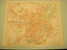 München von 1897 Stadtplan