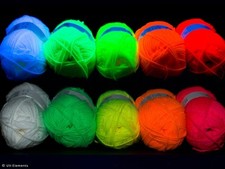 Neon Wolle Set 5x50g weiß