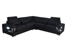 Ledersofa Couch Wohnlandschaft