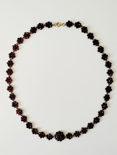 Antikes granat collier - antikes,