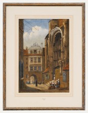 After Samuel Prout - Gerahmtes Aquarell Aus Dem Späten 19. Jahrhundert, Die K...