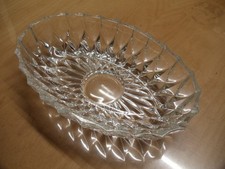 Glas Schale Knabberschale Servierschale Snackschale oval 20x13cm
