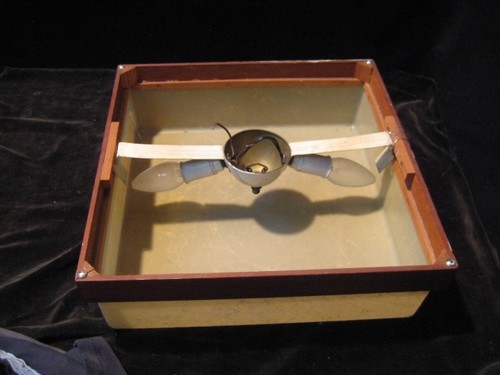 Deckenlampe echt teak 50er - teak,