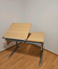 Schreibtisch Kettler, Höhenverstellbar, silber