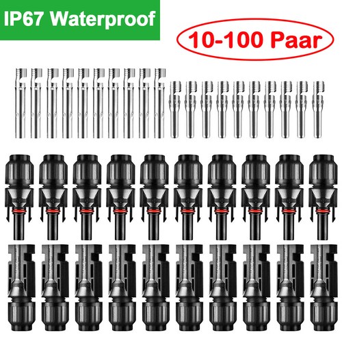 100 paar mc4 solarstecker - 10-100,