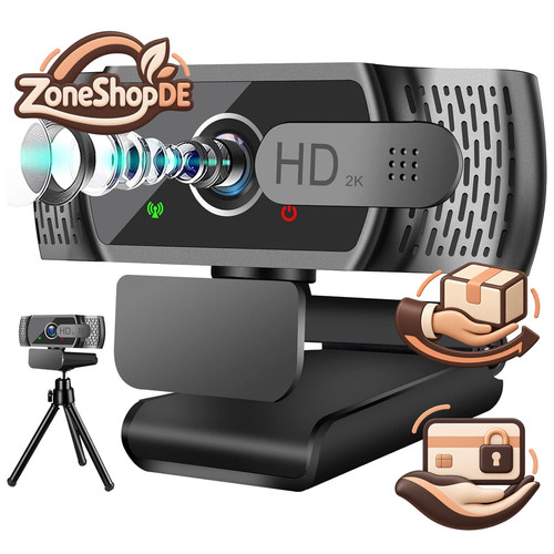 Full webcam mit mikrofon - 2k, hd