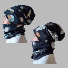 Jersey Mütze Kinder Junge Schal Loop Set einzeln Beanie Herren Tinima 