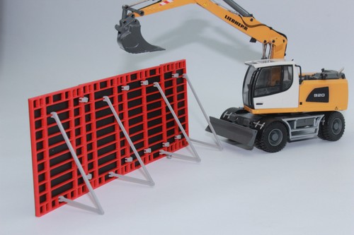 Schalung rot schwarz 50 - schwarz, 1:50