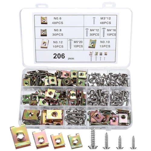 Blechmuttern schrauben set - blechmuttern,
