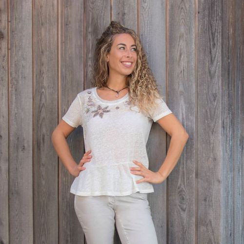 Leinenshirt blooming von - leinenshirt,