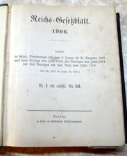 Reichsgesetzblatt 1906 - Nr. 1