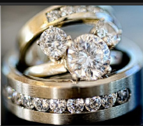 Trio ring verlobungsband 14k - trio,