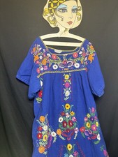 Vtg Mexican Oaxacan XL Dress