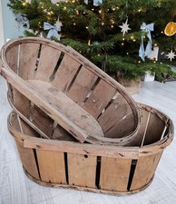2 alte Erntekörbe Holz