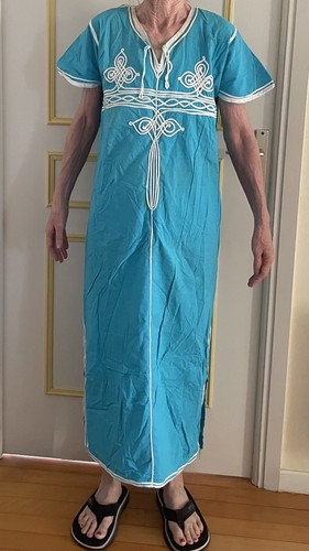 Vintage gandoura kaftan kleid - kaftan,