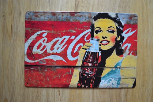 Coca cola blechschild - coca,