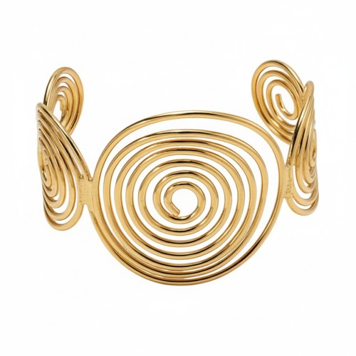 Damenarmreif spirale gold - spirale,
