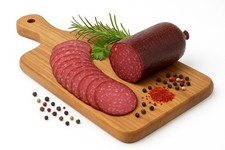 1x Kirschwassersalami 350g Schwarzwald Salami Spezialität Räuchersalami Feinkost