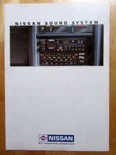 Broschüre, Prospekt, NISSAN SOUND SYSTEM, 12 Seiten, 198(?), TOP ZUSTAND