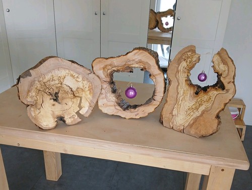 Deko baumscheiben hohle - 3x,