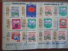 DDR FDGB-Fiskal 1971/1980 mit 140 Spendenmarken